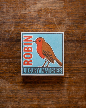 Archivist The Robin Matches in Square Matchbox