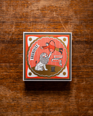Archivist Circus Show Matches in Square Matchbox