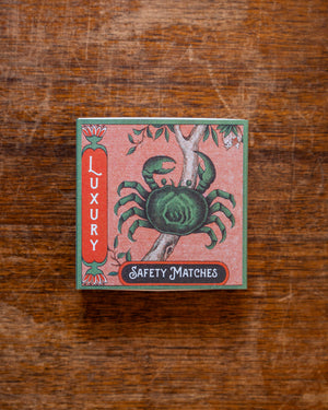 Archivist Crab Matches in Square Matchbox