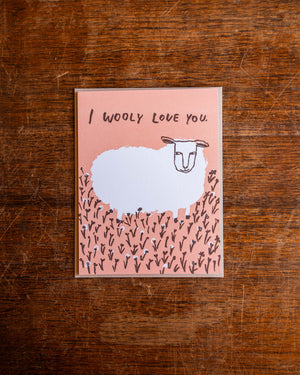 Egg Press Wooly Love You Sheep Card