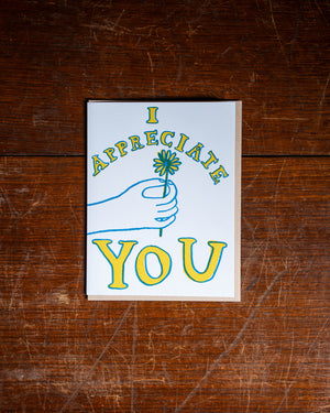 Egg Press Appreciate You Card