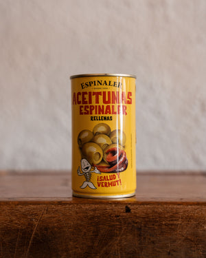 Espinaler Green Olives Stuffed With Anchovies 350g