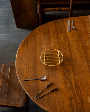 Fog Linen Work Brass Wire Stand Round