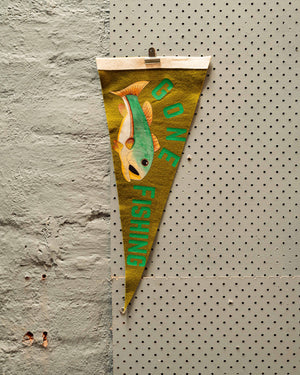 Gone Fishing Pennant Flag