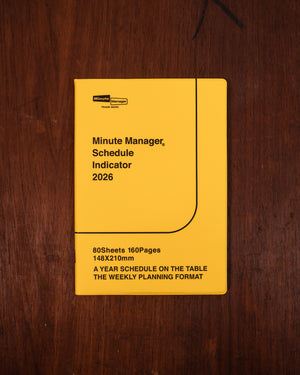 Hightide 2026 Diary Minute Manager A5 Yellow
