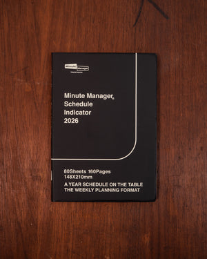 Hightide 2026 Diary Minute Manager A5 Black