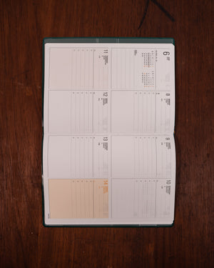 Hightide 2026 Diary Iris B6 Green