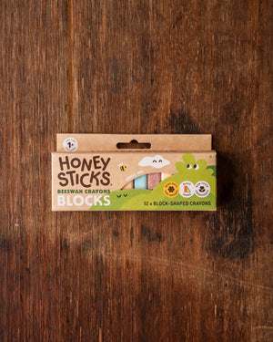 Honeysticks Beeswax Crayons Blocks 12Pk