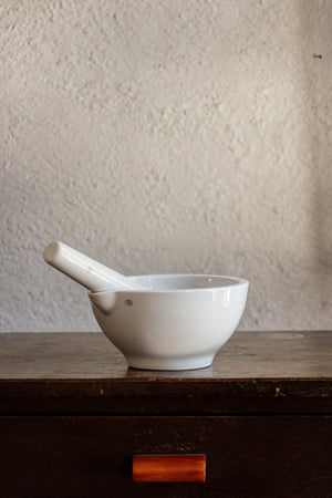 Jipo Mortar & Pestle Unglazed