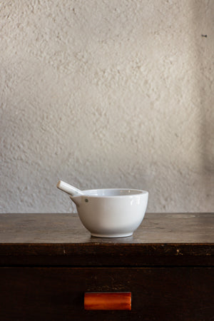 Jipo Mortar & Pestle Unglazed