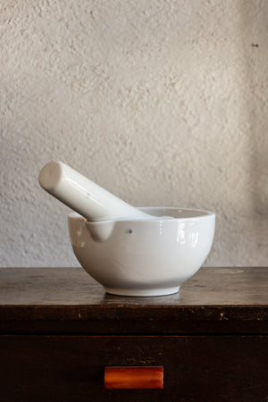 Jipo Mortar & Pestle Unglazed