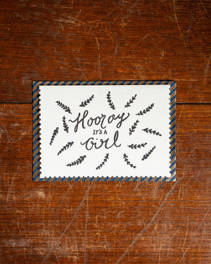 Katie Leamon Card Deco Hooray It's A Girl