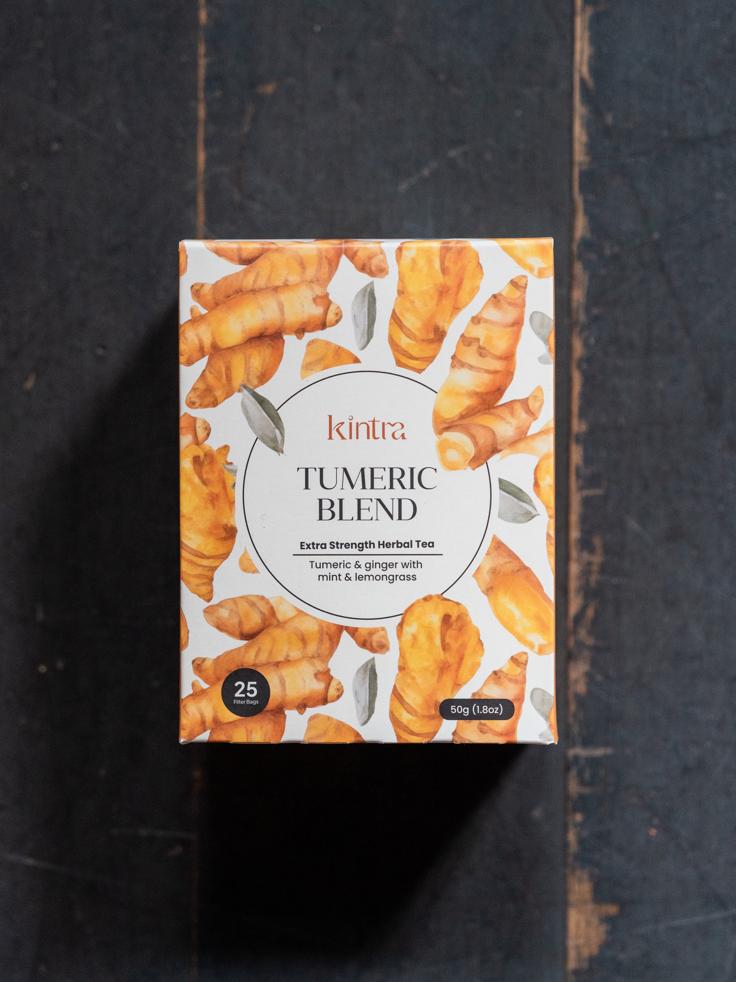 Kintra Foods Turmeric Blend Tea Bags 25Pk