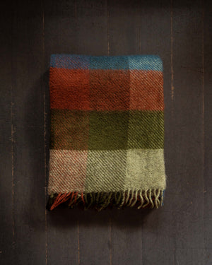 Klippan Gotland Wool Blanket Multi Green