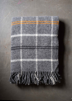 Klippan tartan brushed wool blanket 130×200cm