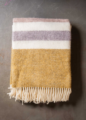 Klippan Gotland Wool Blanket Stripe Pastel 130x200cm