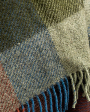 Klippan Gotland Wool Blanket Multi Green