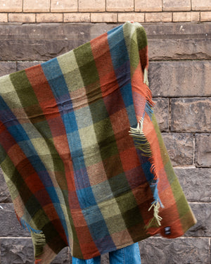 Klippan Gotland Wool Blanket Multi Green