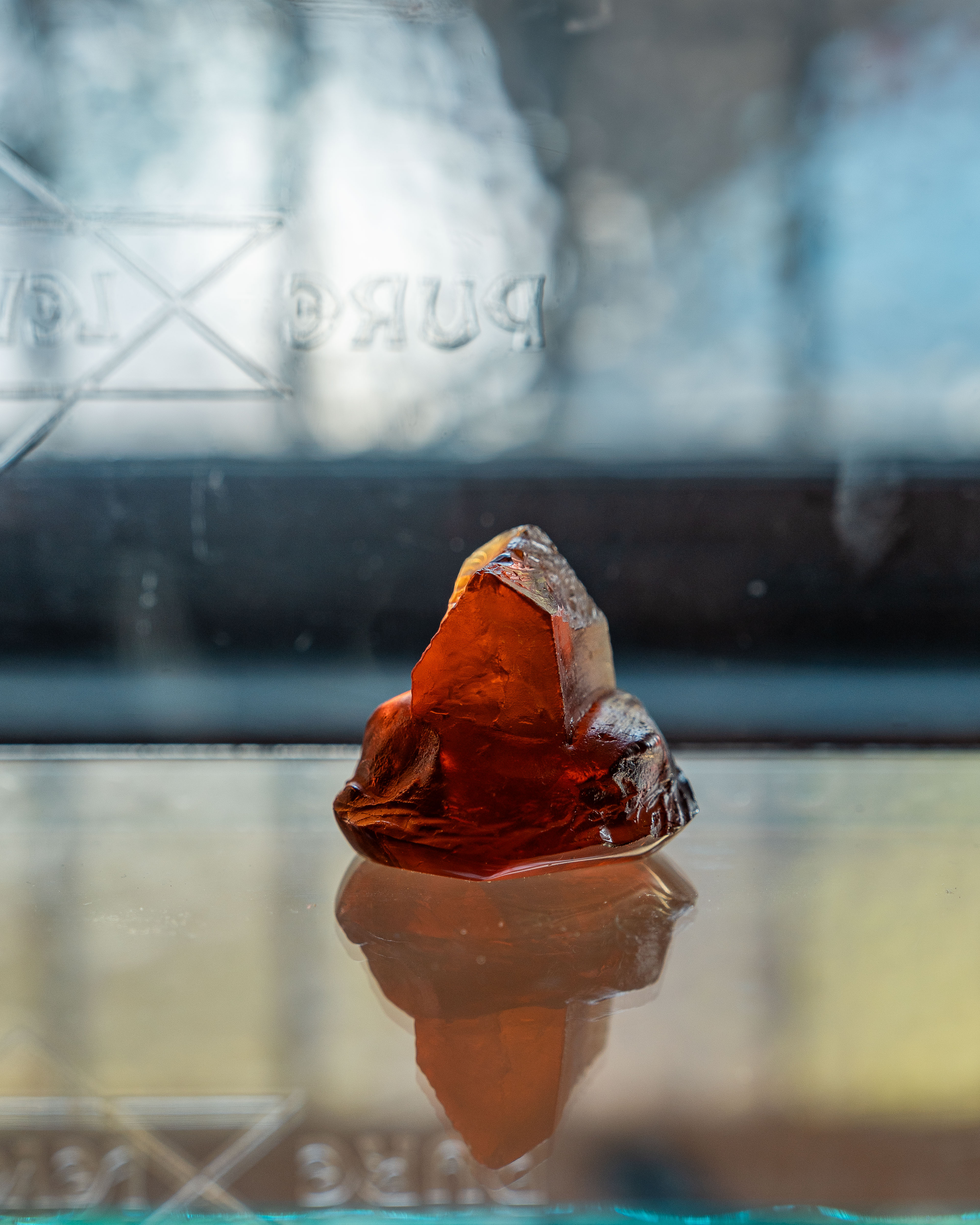 Island Homes Glass Sculpture - Red