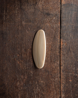 Machete Jumbo Oval Barrette in Alabaster