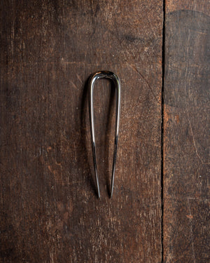 Machete Midi French Hair Pin Silver