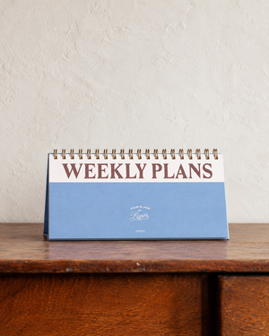 Papier Spiral Top Weekly Desk Pad