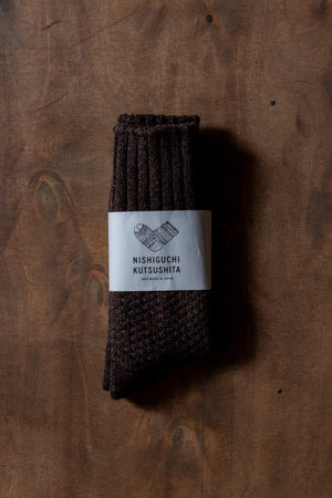 Nishiguchi Kutsushita Wool Cotton Boot Socks