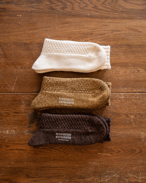 Nishiguchi Kutsushita Boston Wool Cotton Boot Socks