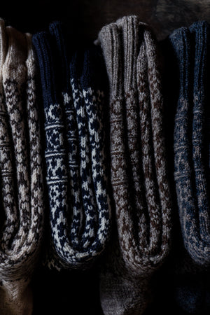 Nishiguchi Kutsushita Oslo Wool Jacquard Socks