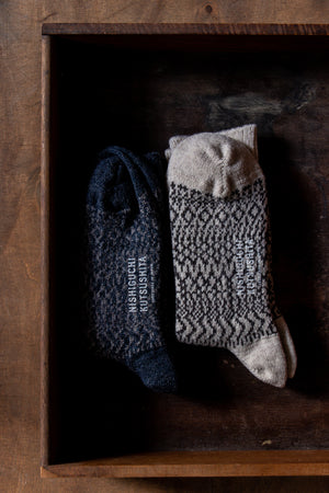 Nishiguchi Kutsushita Oslo Wool Jacquard Socks