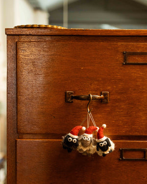 Pashom Christmas Woolly Sheep Ornament