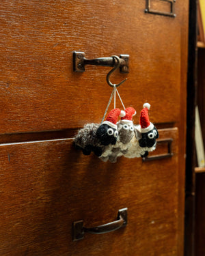 Pashom Christmas Woolly Sheep Ornament