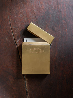 Puebco Brass Playing Card Case