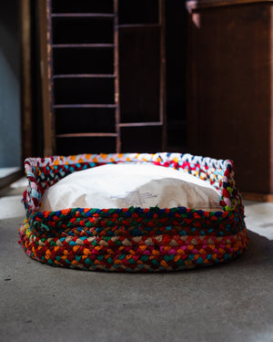 Puebco Recycled Fabric Braided Pet Bed