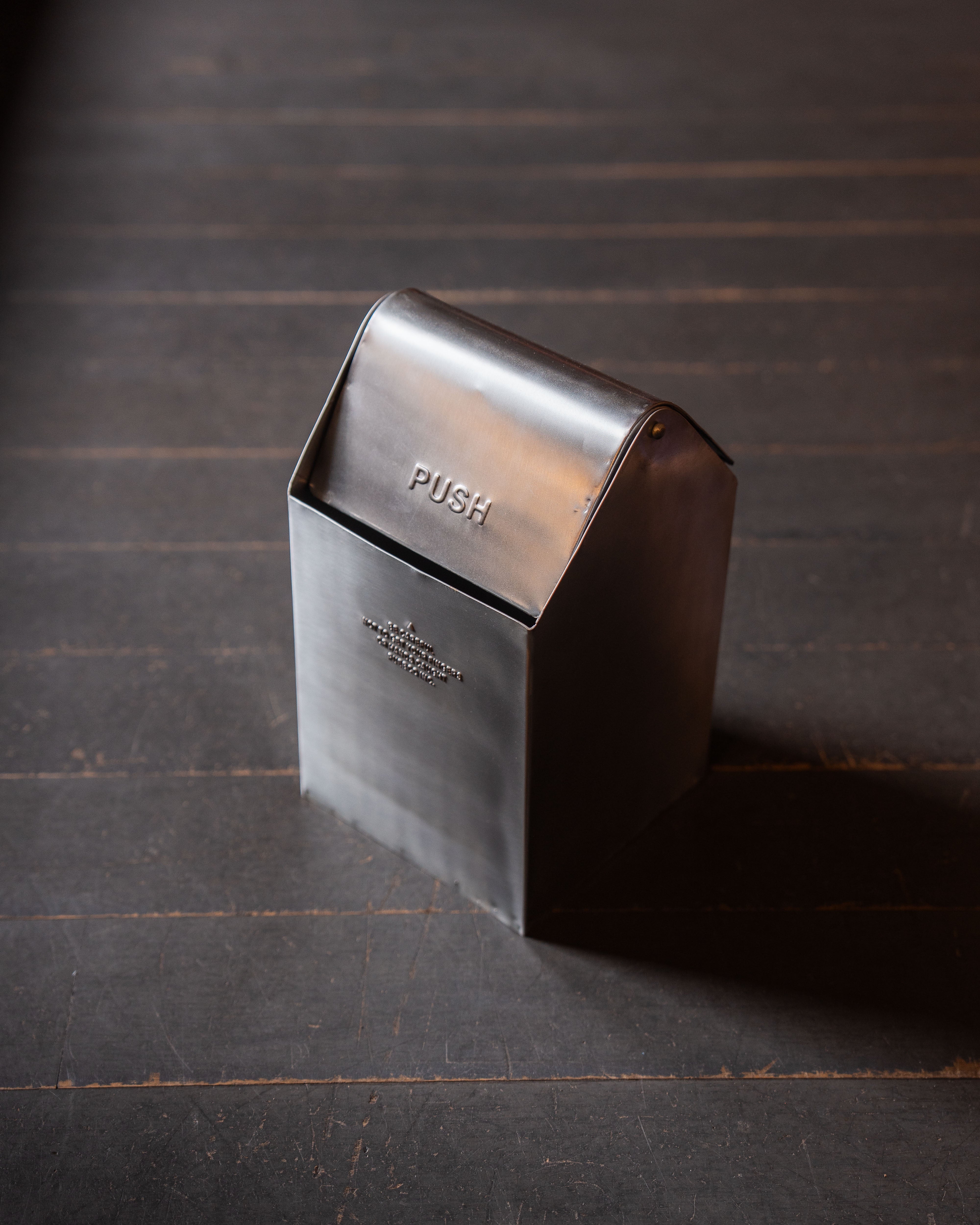 Puebco Stainless Steel Counter Top Dustbin – The Hub General Store