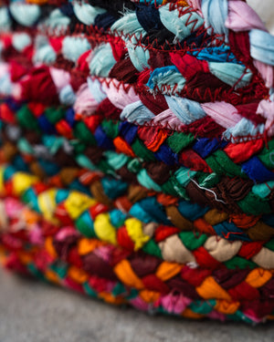 Puebco Recycled Fabric Braided Pet Bed