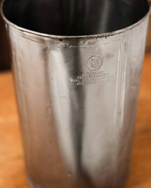 Puebco Recycled Steel Trash Can Round 180