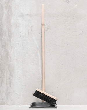 Tall Dustpan Brush with Beech Handle