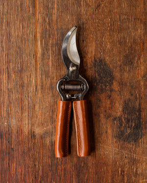 Secateurs With Leather Handle