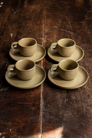 Serax - Surface by Sergio Herman Camogreen  Espresso  Cup and Plate Set 4