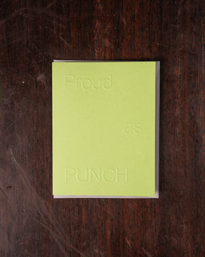 Short Talk Proud As Punch Greeting Card