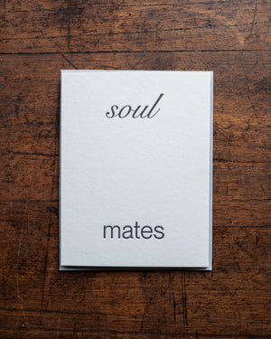 Short Talk Soul Mates Greeting Card