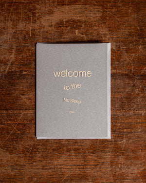 Short Talk Welcome to the No Sleep Club