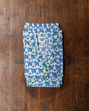 Studio Brai Verana Womens Ss Pyjama Blue Tiger