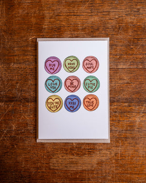 The Nonsense Maker Heart Candy Card