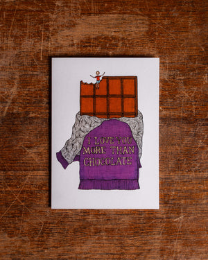The Nonsense Maker I love You More Than Chocolate Card