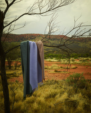 Fiona Lynch x Waverley Mills Desert Fields Throw - Stanley