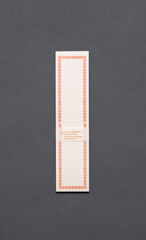 Classiky Letterpress Folded Memo Card