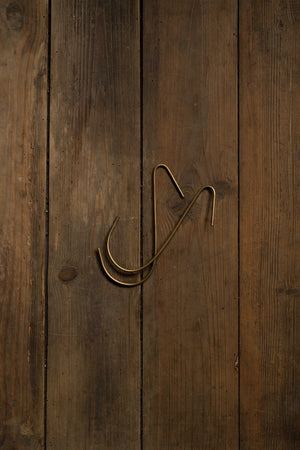 Brass Single Hook: Medium – Shop Fog Linen