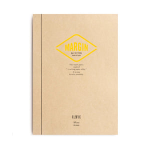 Life Stationery Margin A4 Report Notepad Grid